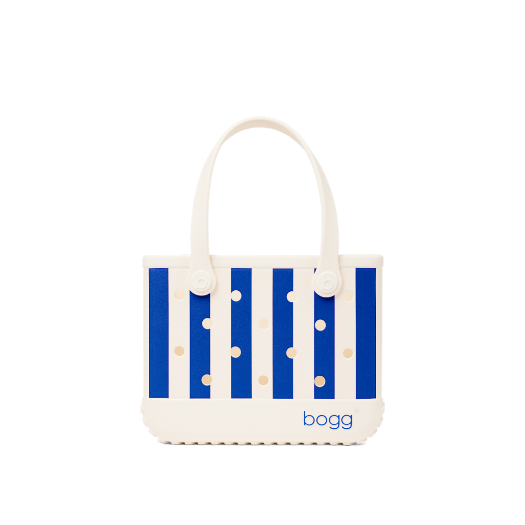 Bitty Bogg Bag - Mykonos Blue Stripe